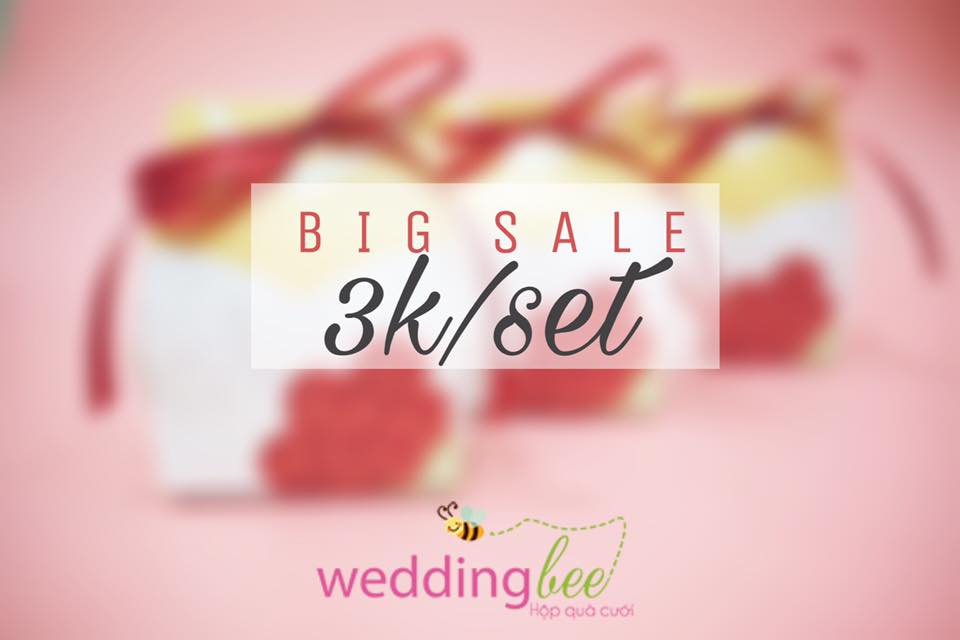 Quà cưới Big sale chỉ 3k/set, tặng 50% phí thank Tag 1